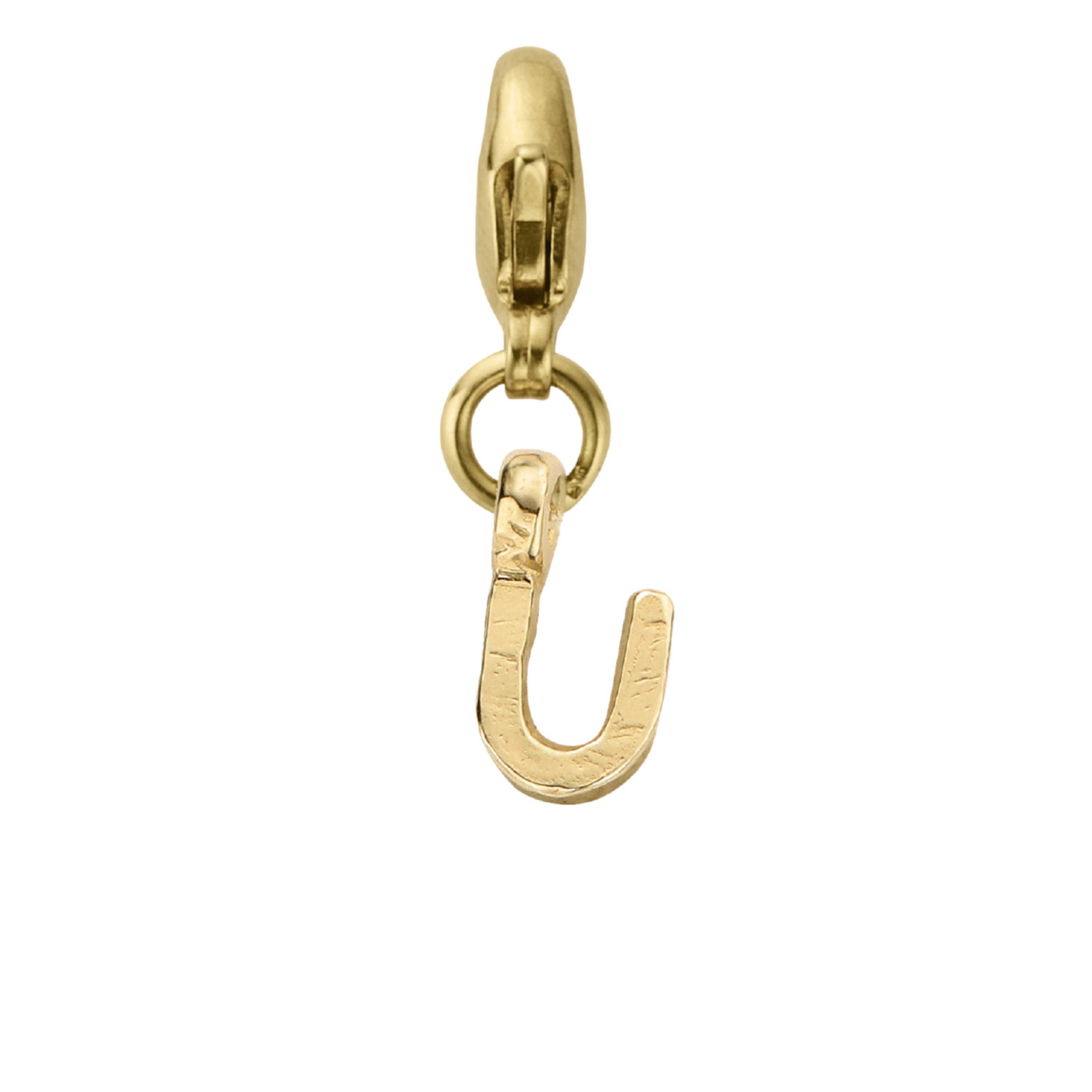 Gold Mini Alphabet Lobster Charm