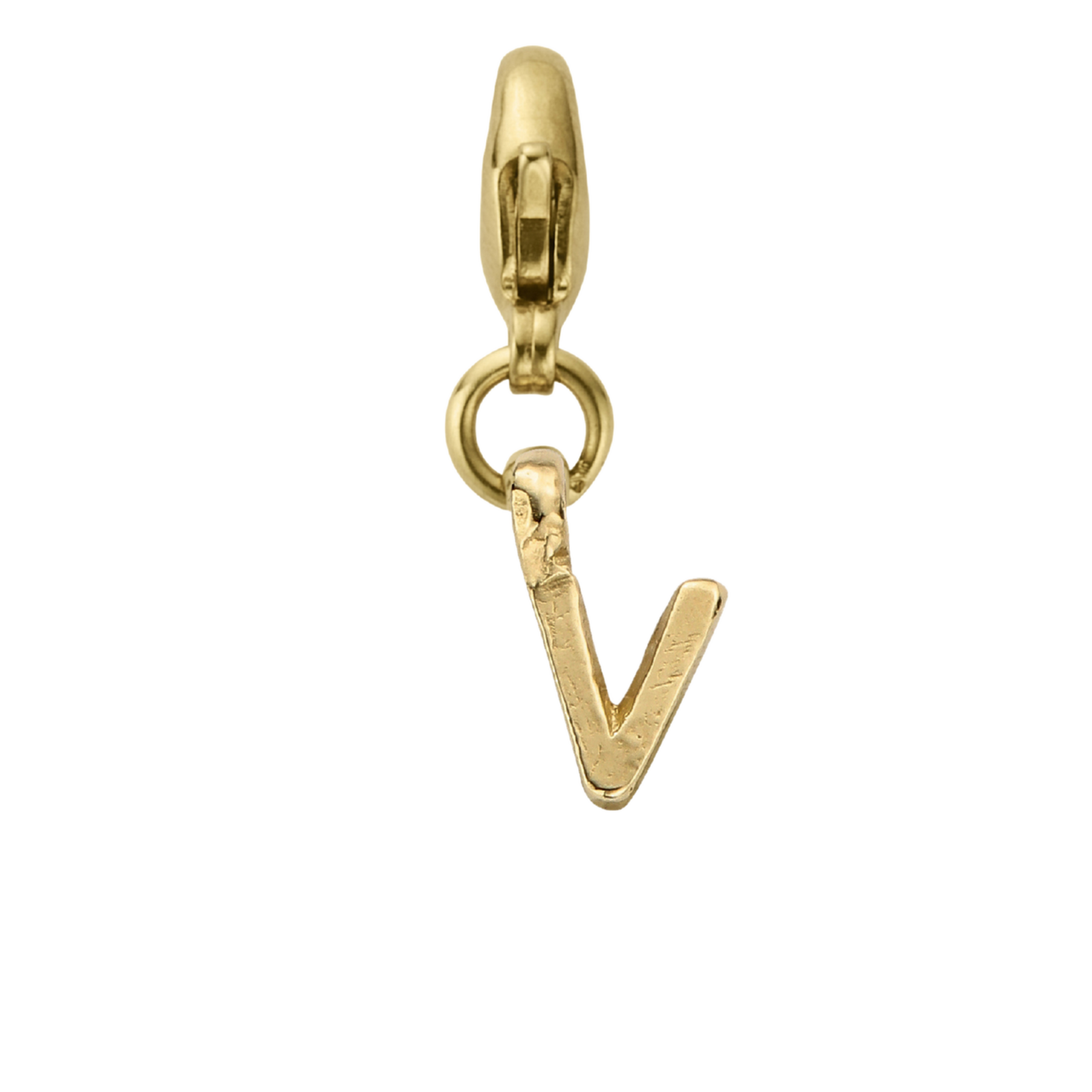 Gold Mini Alphabet Lobster Charm