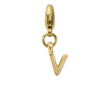 Gold Mini Alphabet Lobster Charm