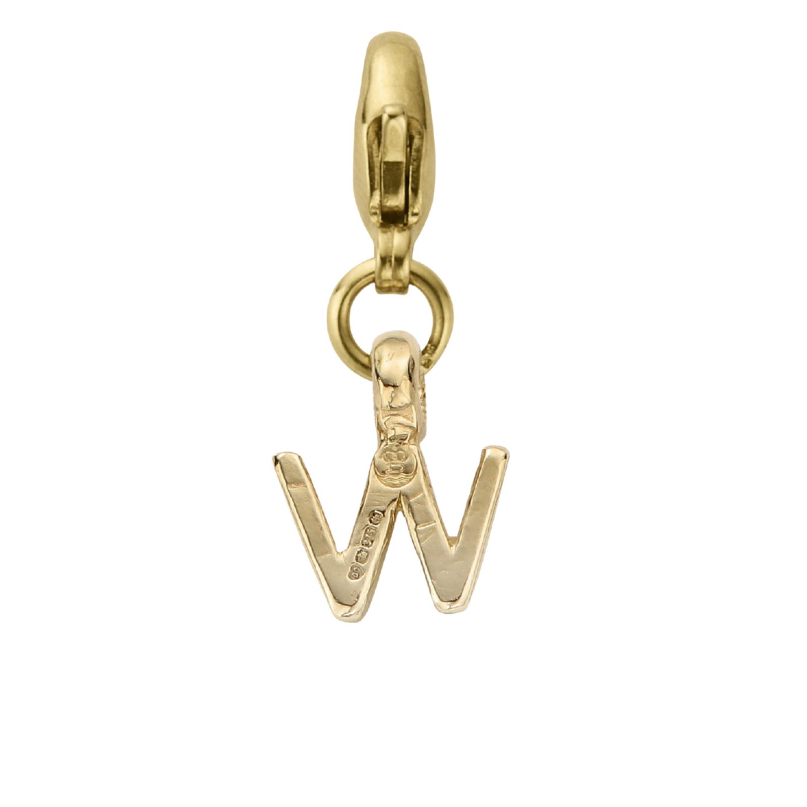 Gold Mini Alphabet Lobster Charm