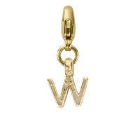 Gold Mini Alphabet Lobster Charm
