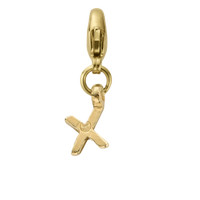 Gold Mini Alphabet Lobster Charm