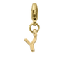Gold Mini Alphabet Lobster Charm