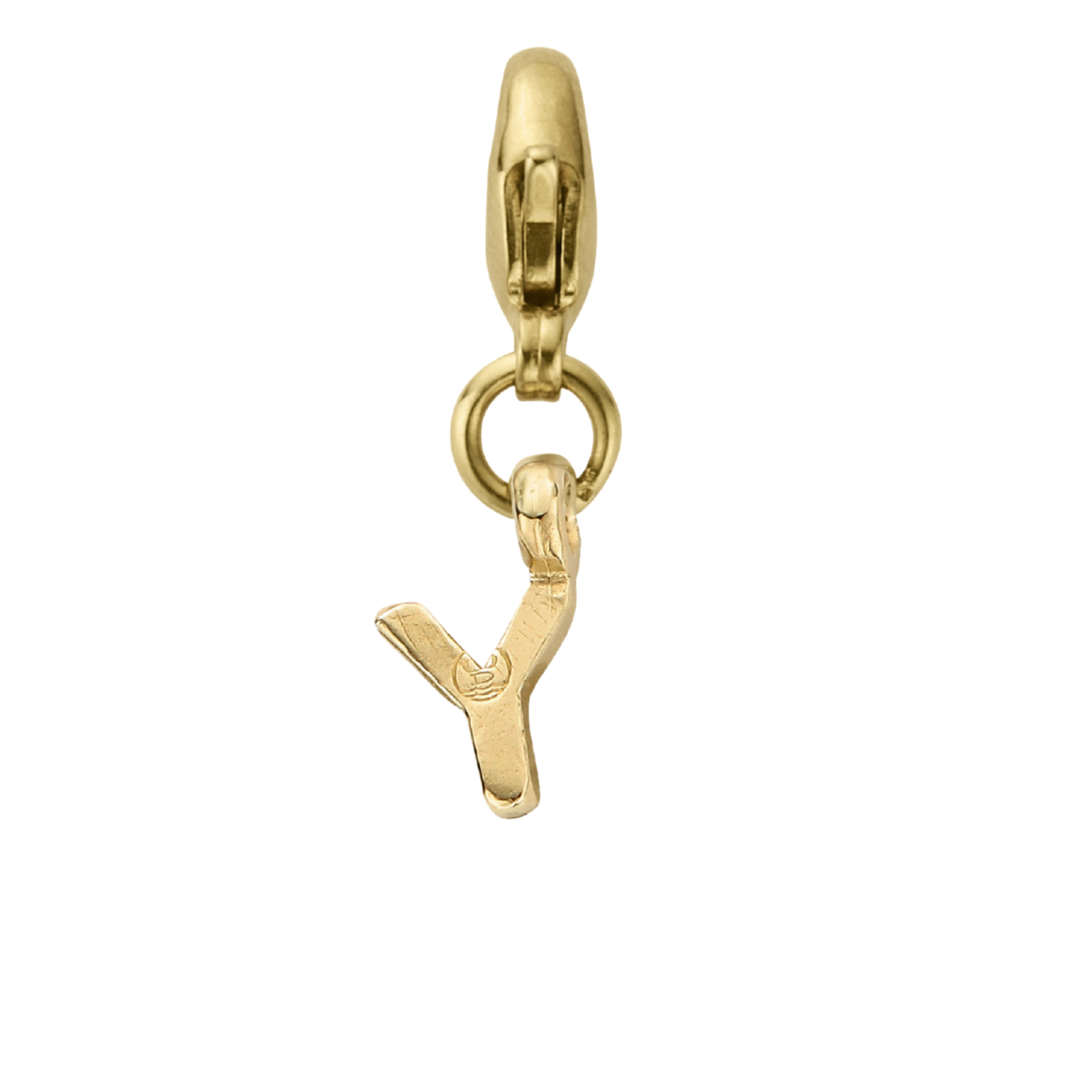 Gold Mini Alphabet Lobster Charm