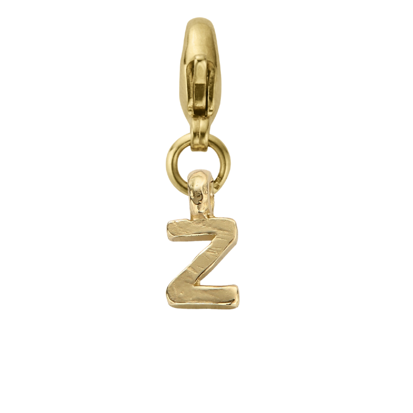 Gold Mini Alphabet Lobster Charm