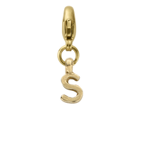 Gold Mini Alphabet Lobster Charm