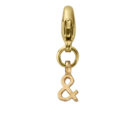 Gold Mini Alphabet Lobster Charm