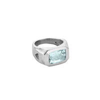 MARIETTA Silver Aquamarine Ring