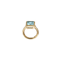 MARISTELA Gold Aquamarine & Diamond Ring