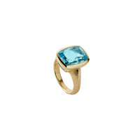 MAVI Gold Blue Topaz Ring