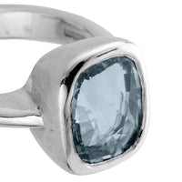 MAZU Silver Blue Sapphire Ring