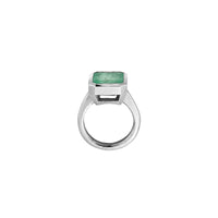 MIRABEL Silver Emerald Ring