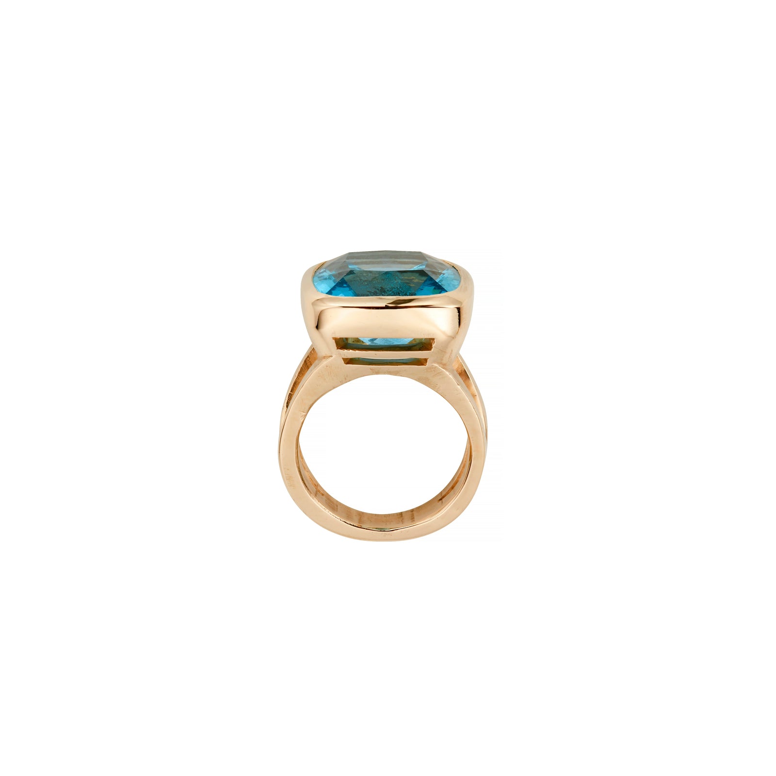 MIRIAM Gold Aquamarine Ring