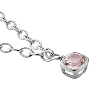 MOUNT ROSA Silver Morganite Necklace