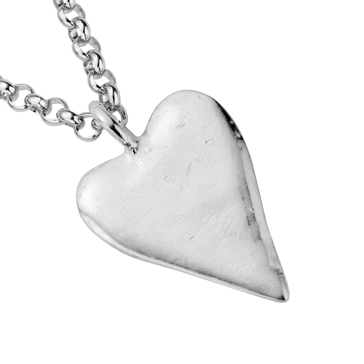 Silver Maxi Heart Necklace
