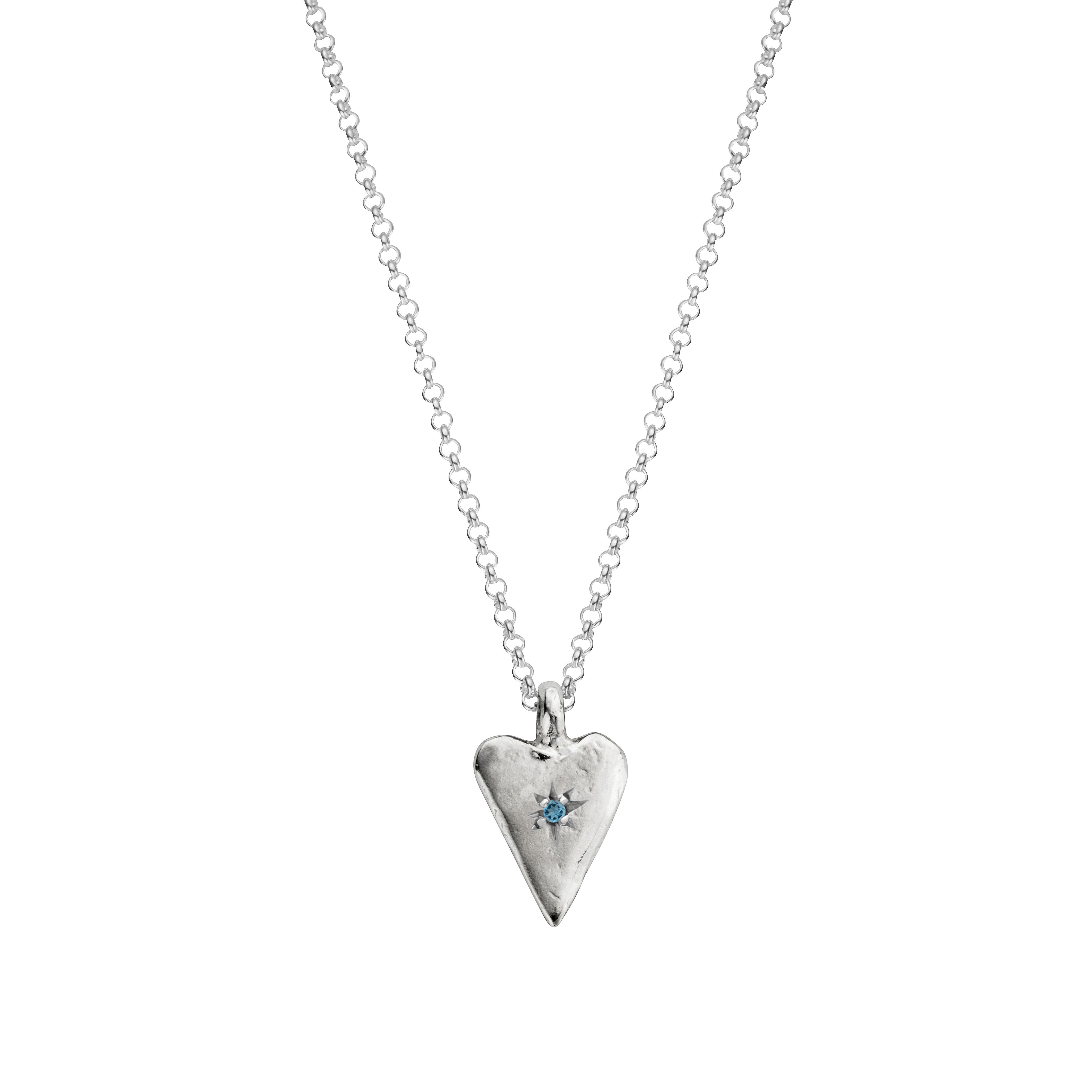 Silver Medium Heart Necklace – Daniella Draper