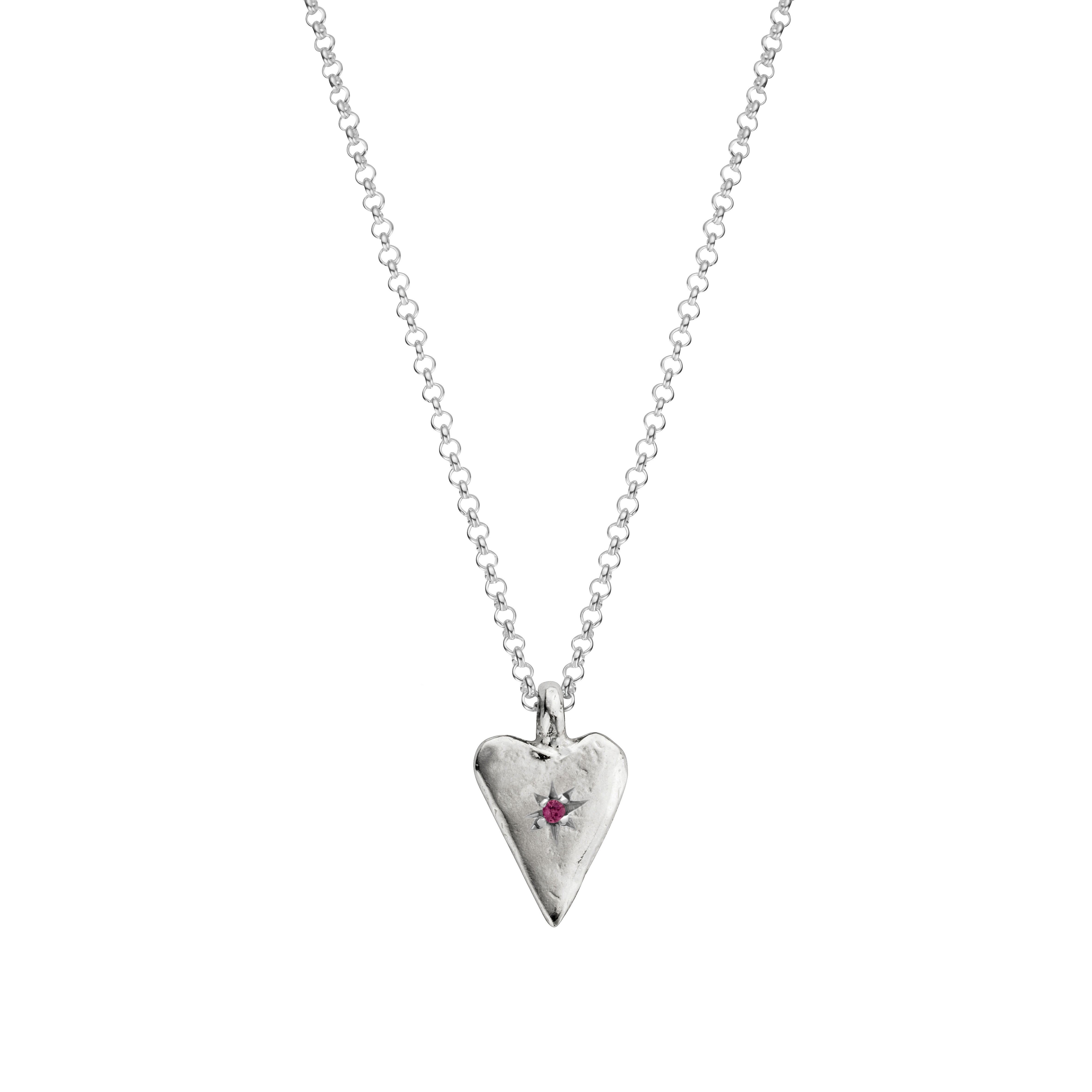 Silver Medium Heart Necklace – Daniella Draper