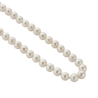 Gold Midi White Holiday Pearl Necklace