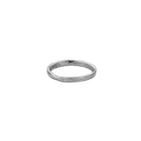 Men's 18ct White Gold Mini Posey Ring