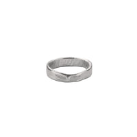 Men's 9ct White Gold Midi Posey Ring