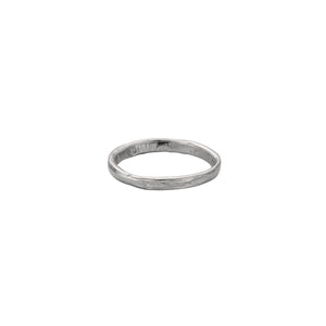 Men's 9ct White Gold Mini Posey Ring