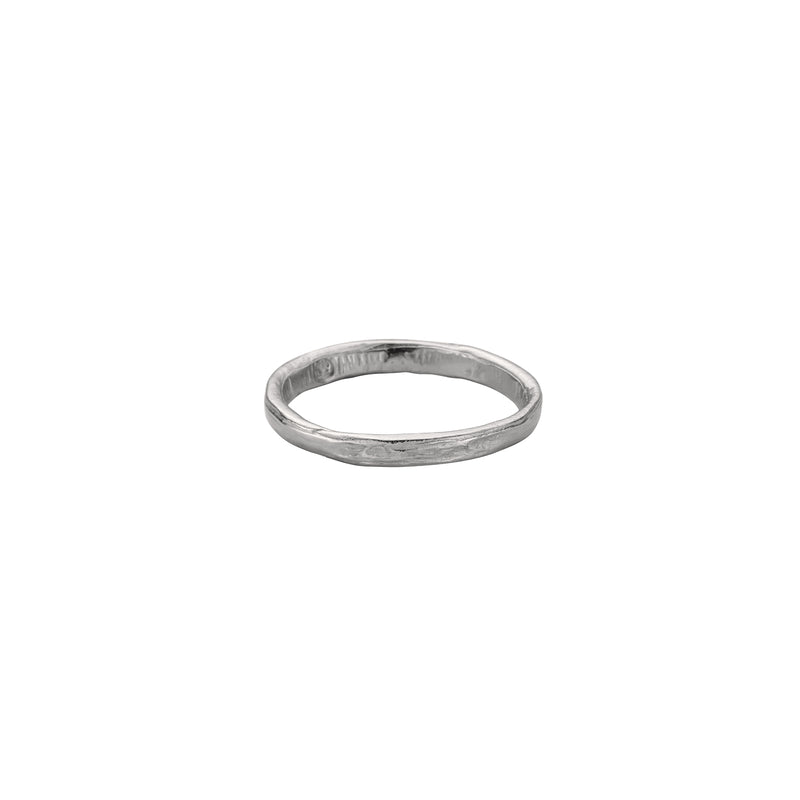 Men's 9ct White Gold Mini Posey Ring