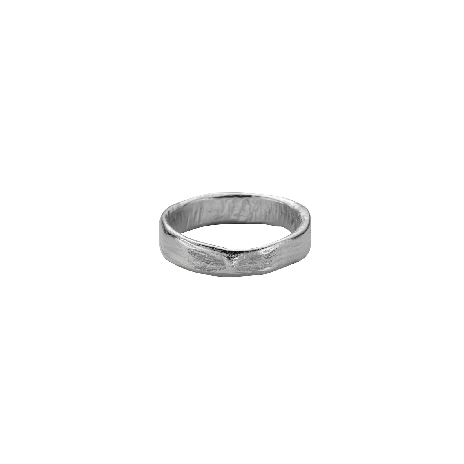 Men's Platinum Midi Posey Ring