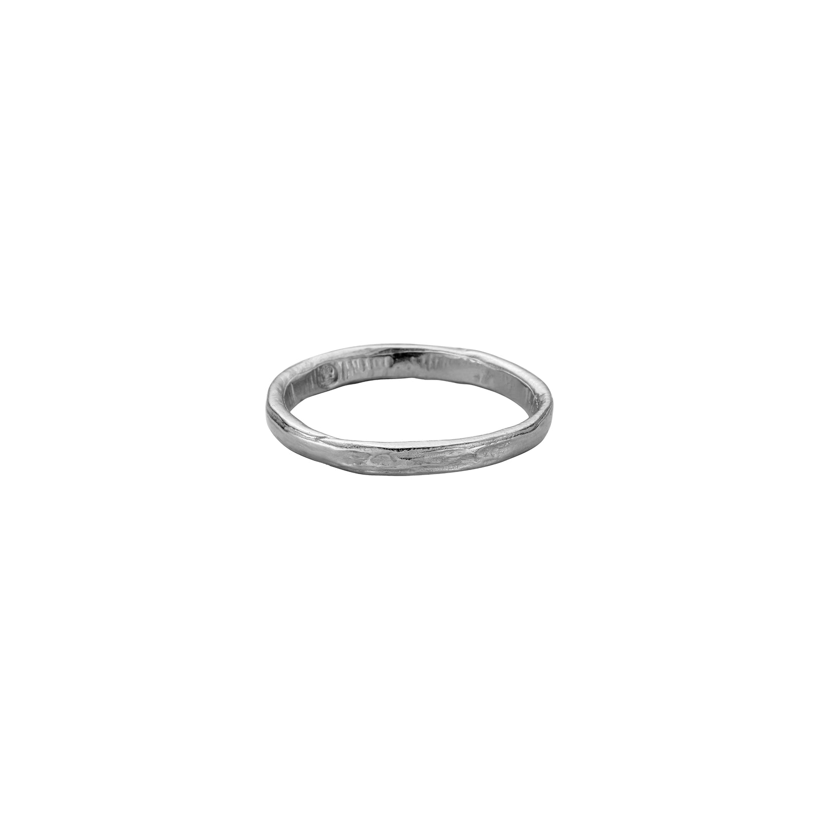 Men's Platinum Mini Posey Ring