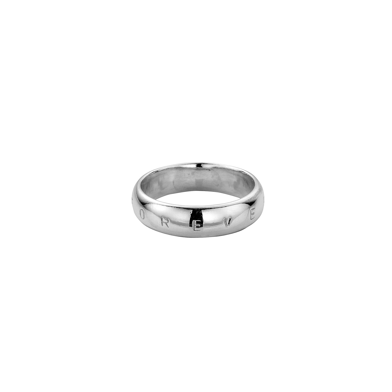 Silver Men's Arch Wedding Band