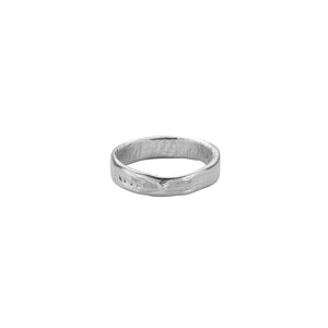 Men's Silver Midi Posey Ring