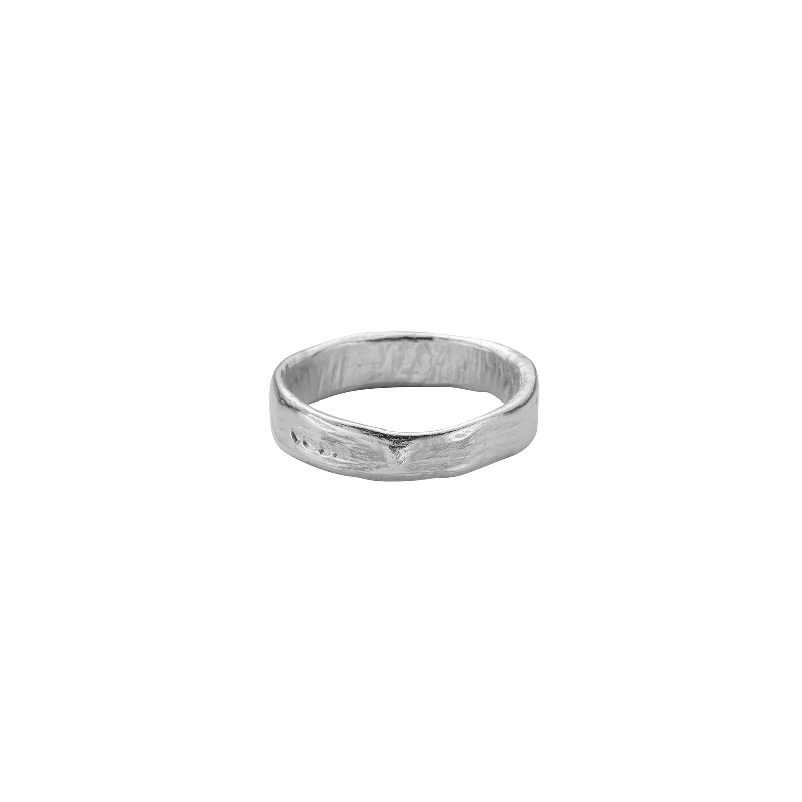 Men's Silver Midi Posey Ring