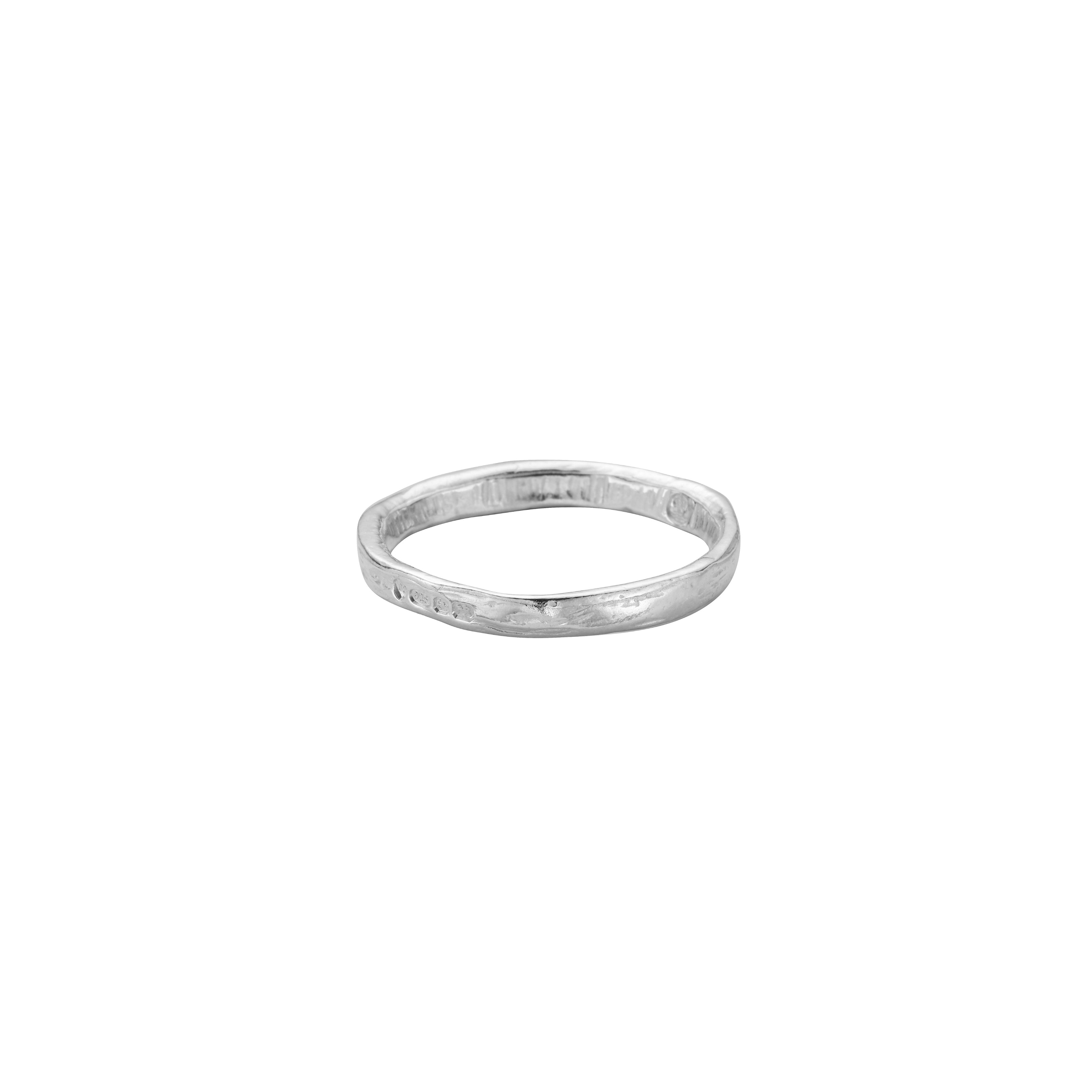 Men's Silver Mini Posey Ring