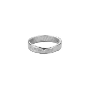 Men's Silver Midi Posey Ring