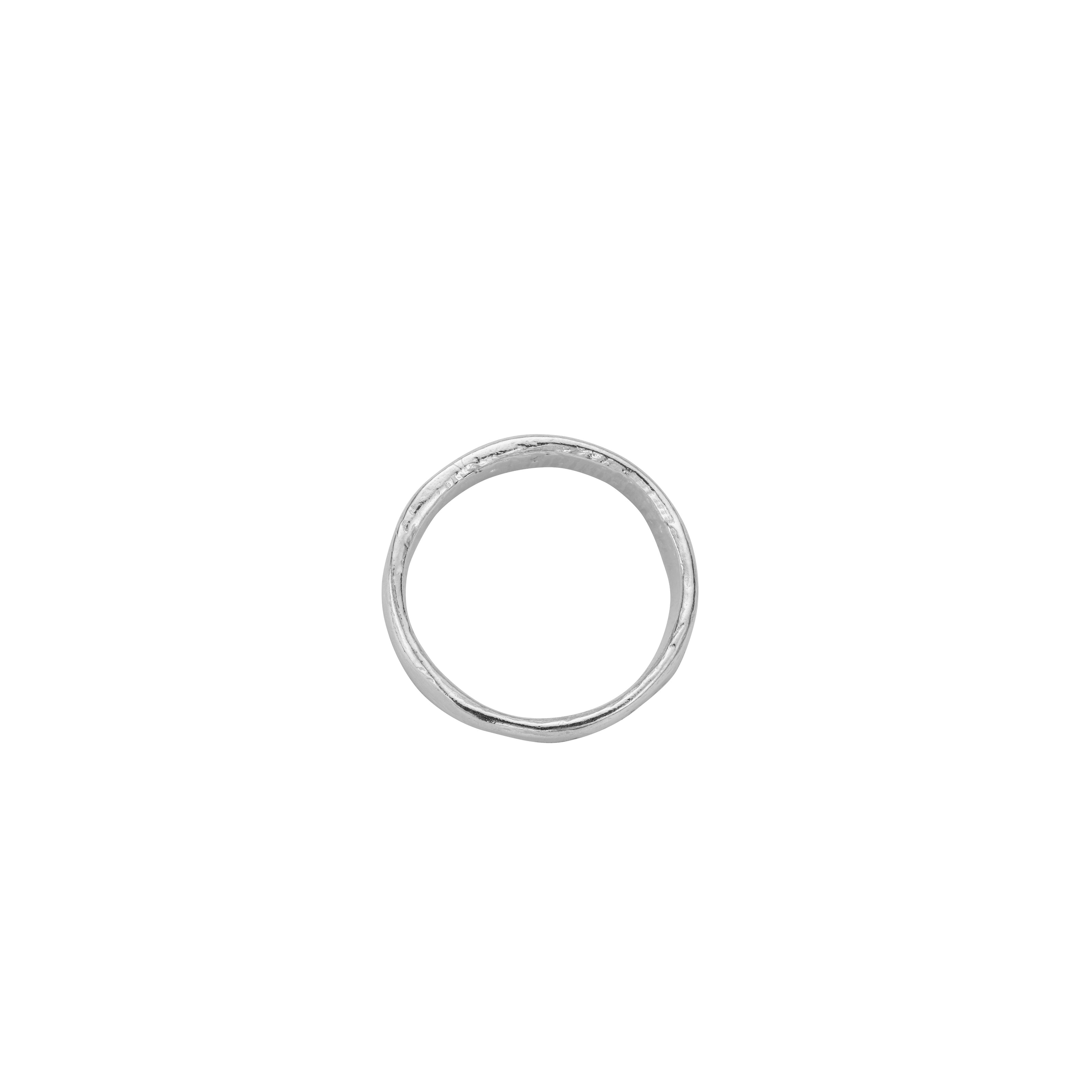 Men's Silver Midi Posey Ring