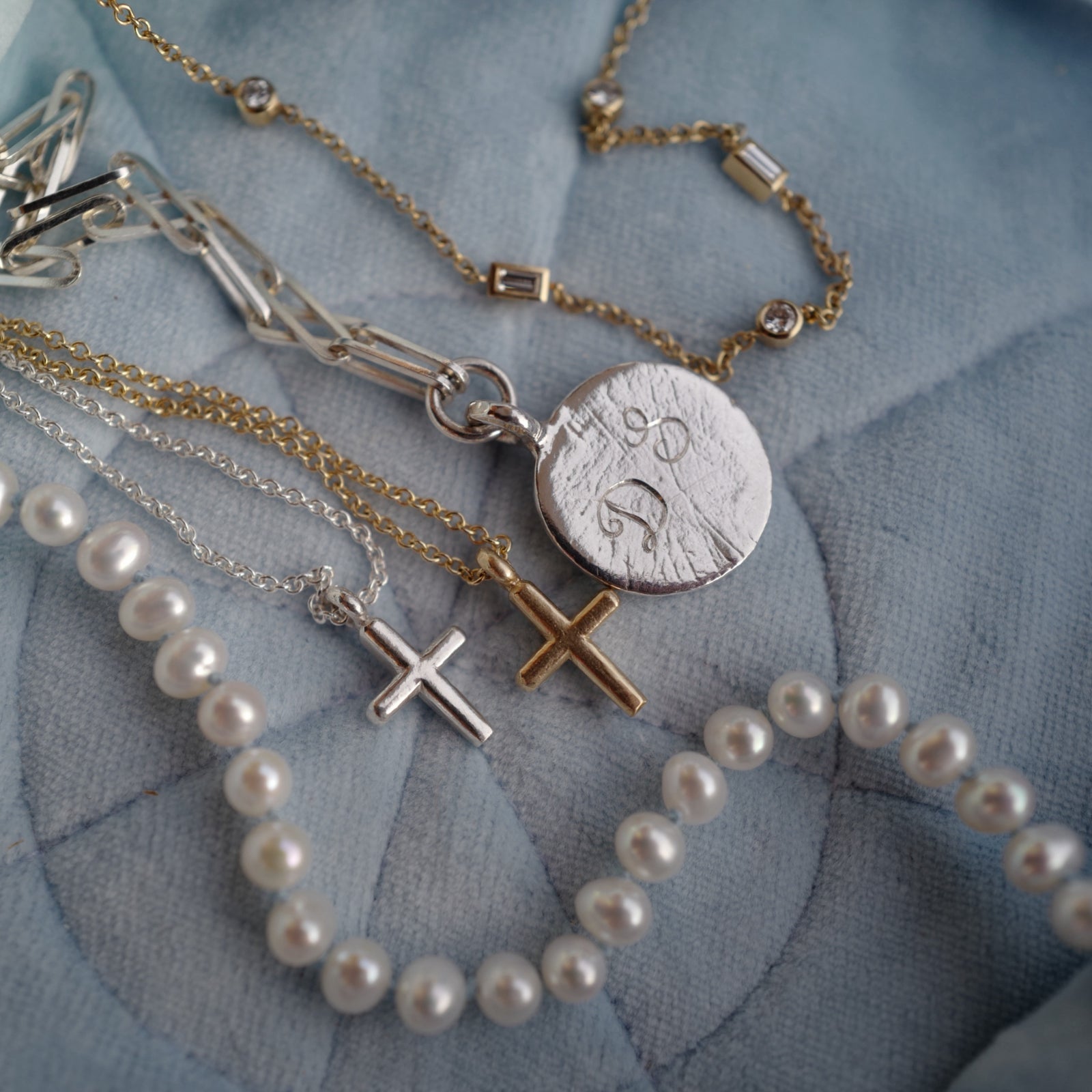 Silver Mini Cross Necklace