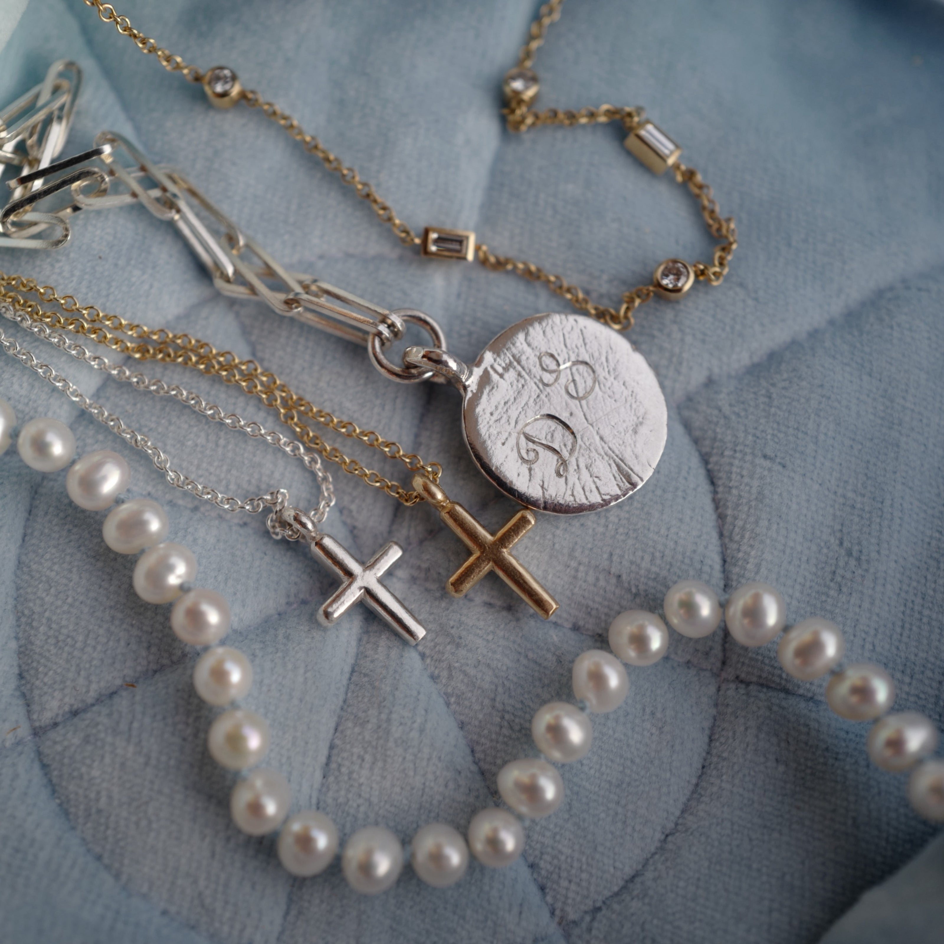 Silver Mini Cross Necklace