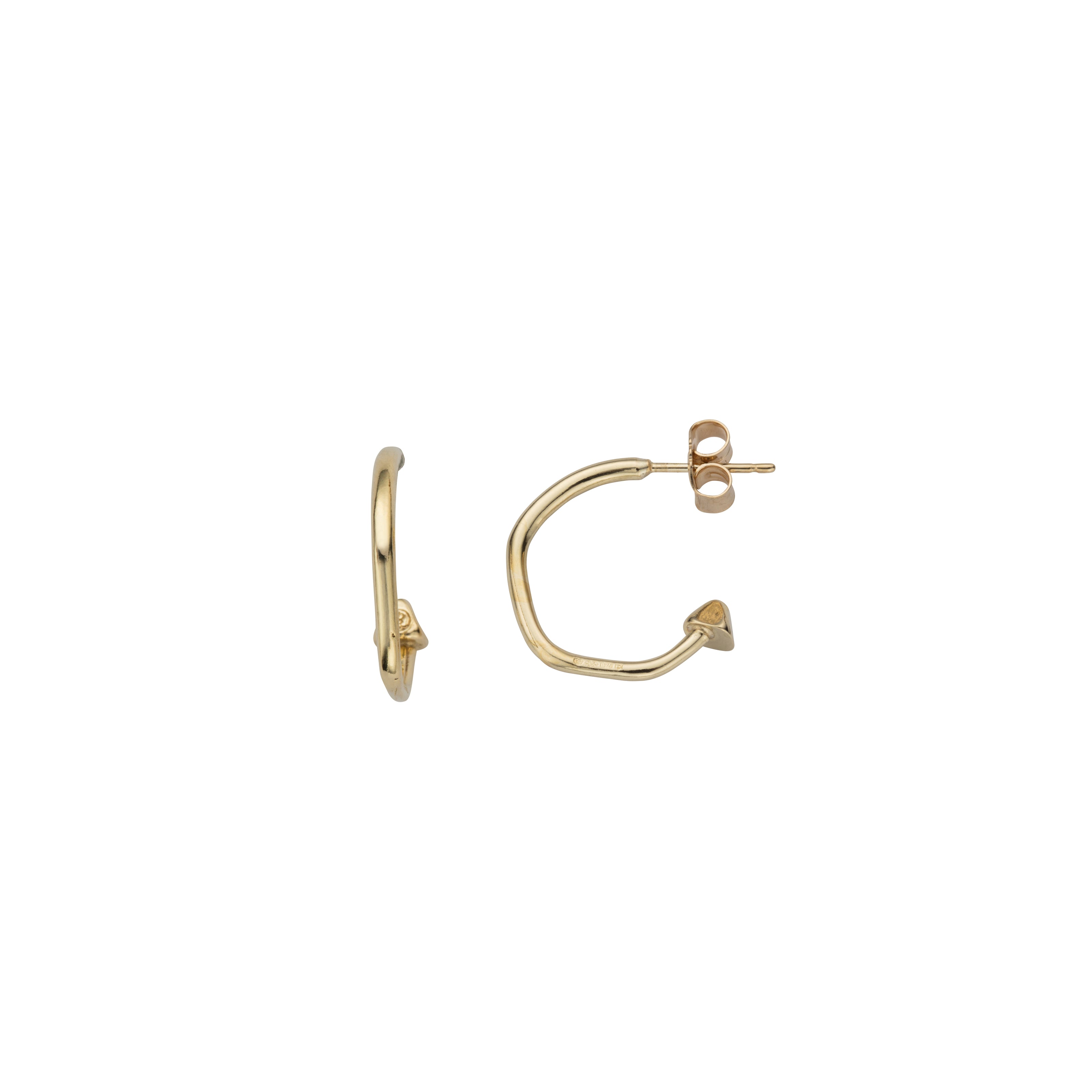 Gold Mini Cupid Hoop Earrings
