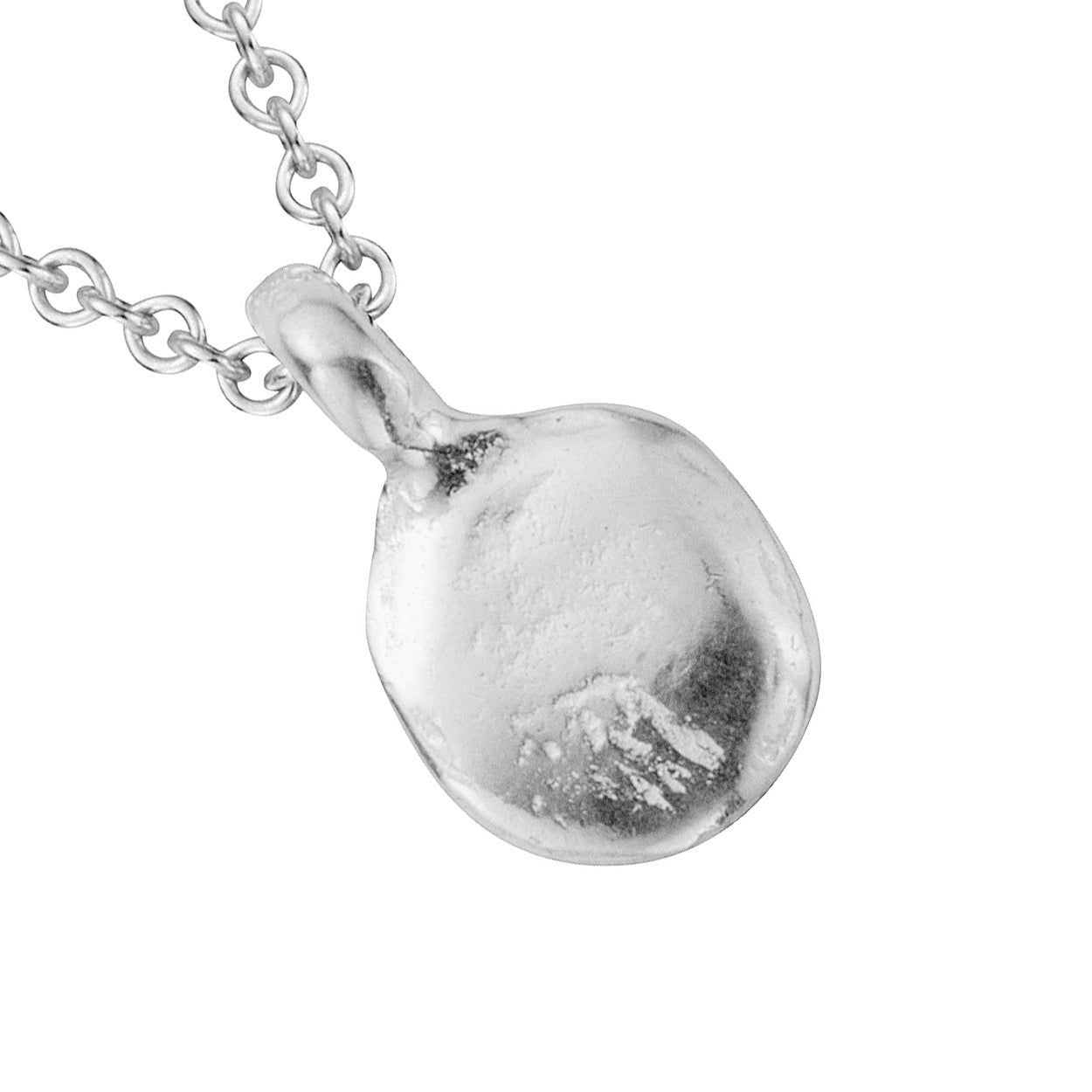 Silver Mini Disc Necklace