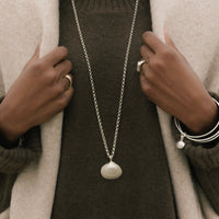 Silver Maxi Shell Necklace