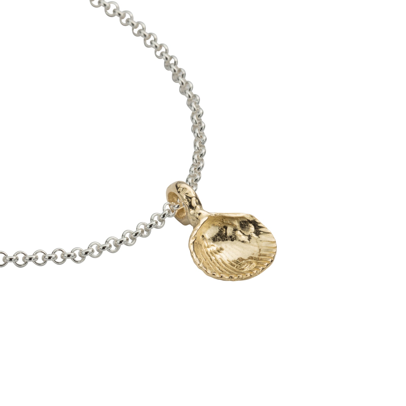 Silver & Gold Mini Shell Anklet