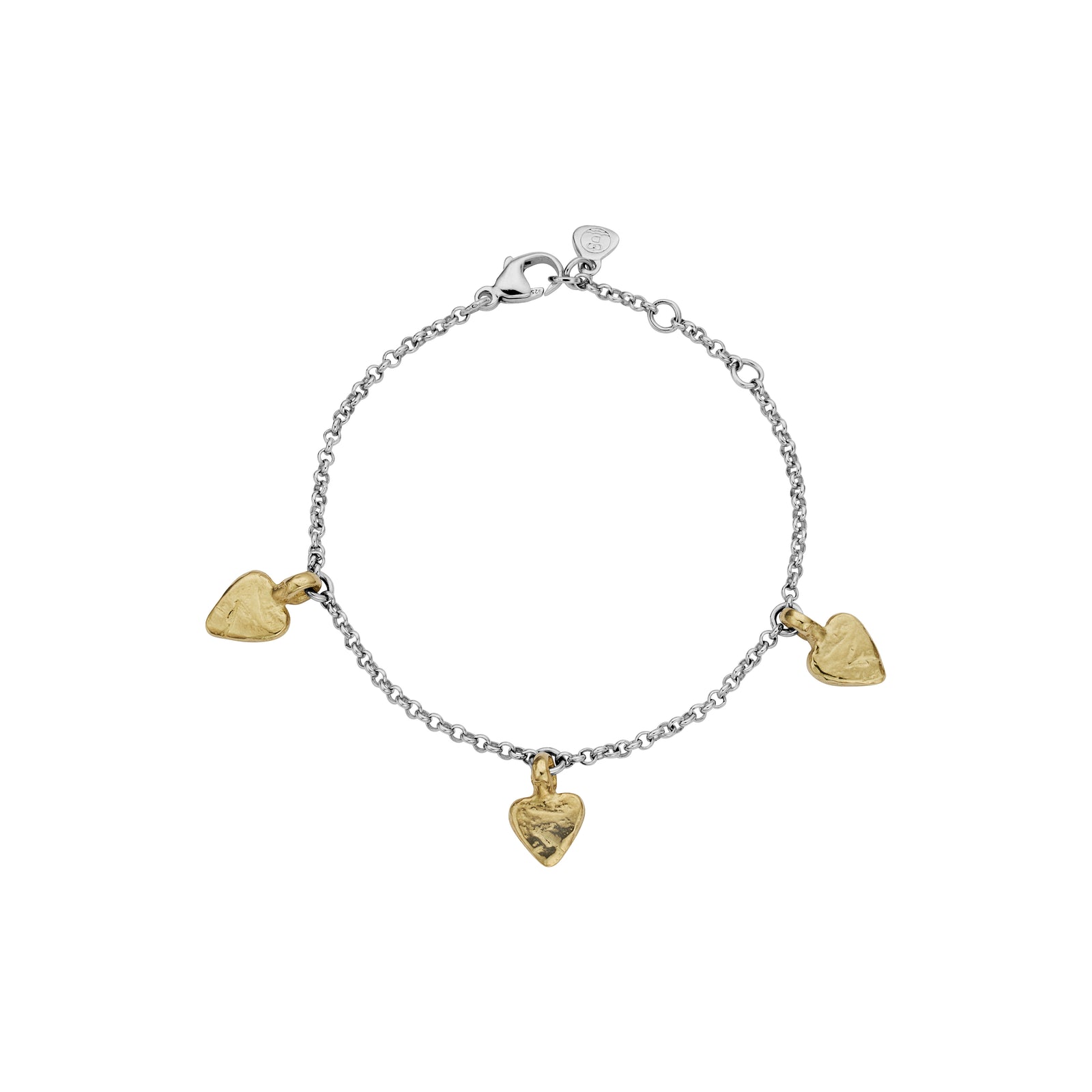 Silver & Gold Trio Baby Heart Gift Set