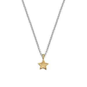 Silver & Gold Guiding Star Necklace
