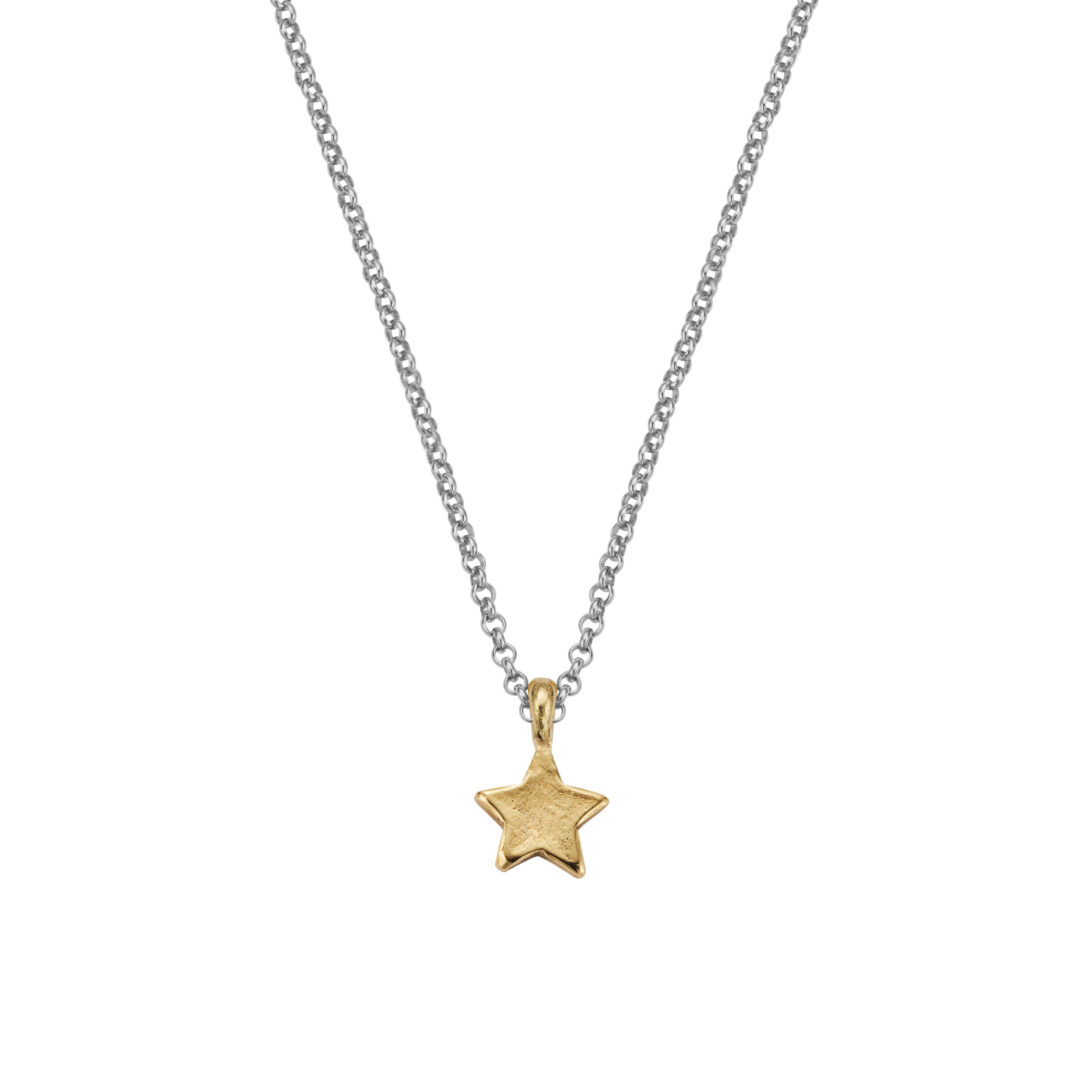Silver & Gold Guiding Star Necklace