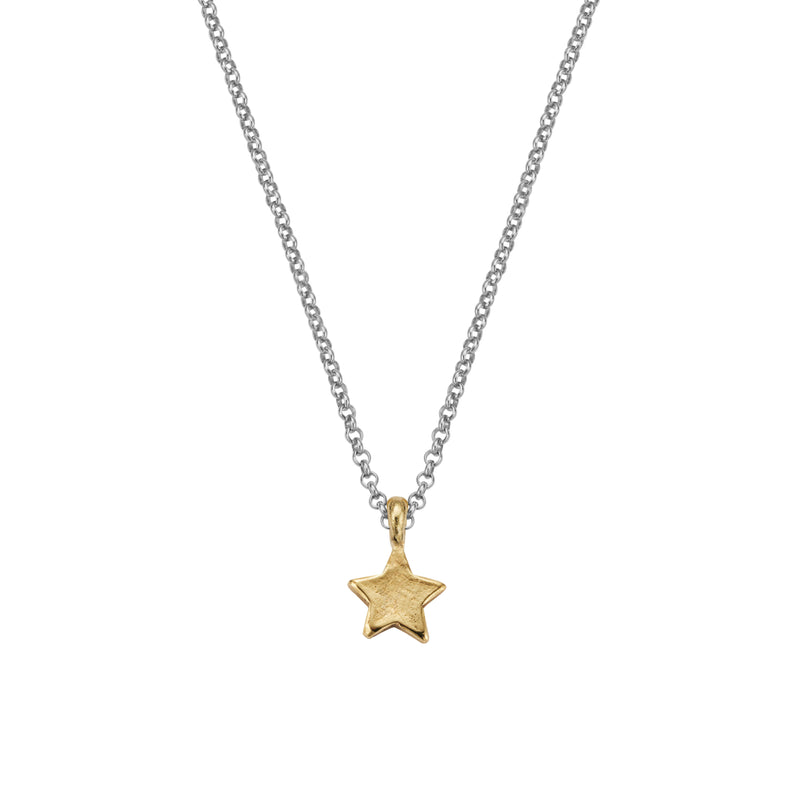Silver & Gold Guiding Star Necklace
