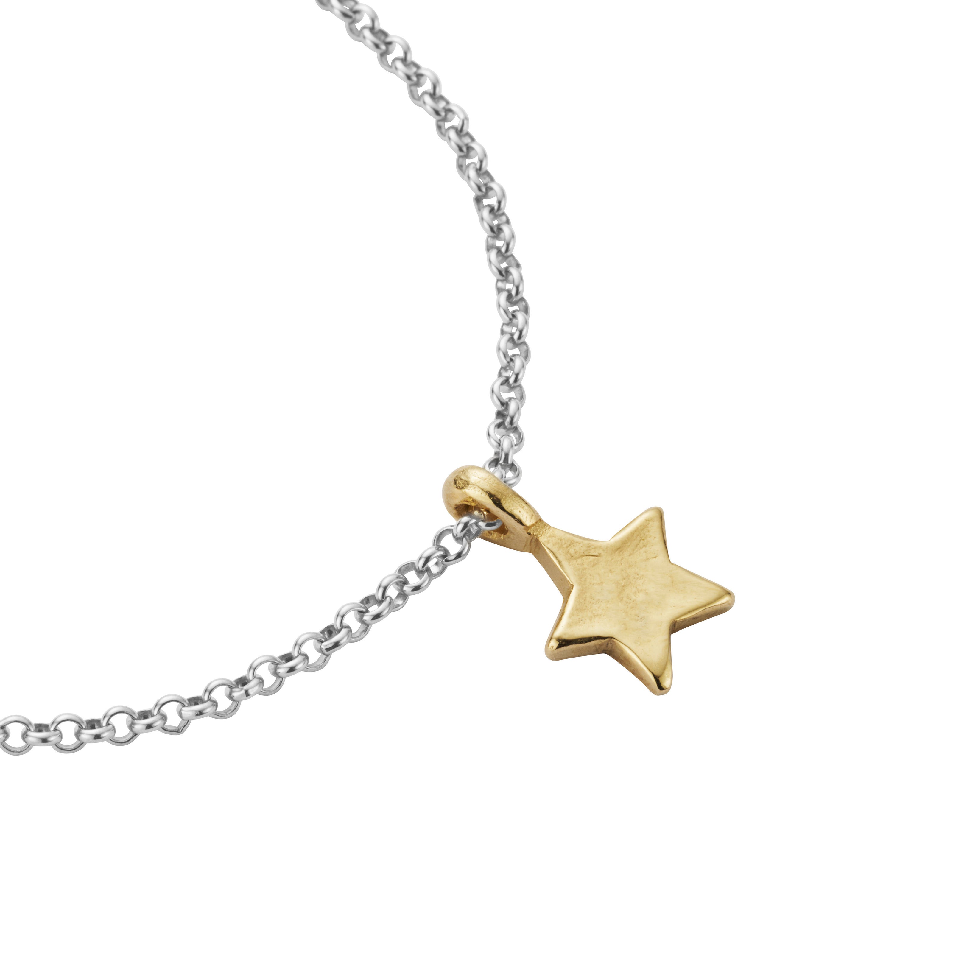 Silver & Gold Guiding Star Chain Bracelet