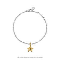 Silver & Gold Guiding Star Chain Bracelet