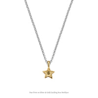 Silver & Gold Guiding Star Necklace