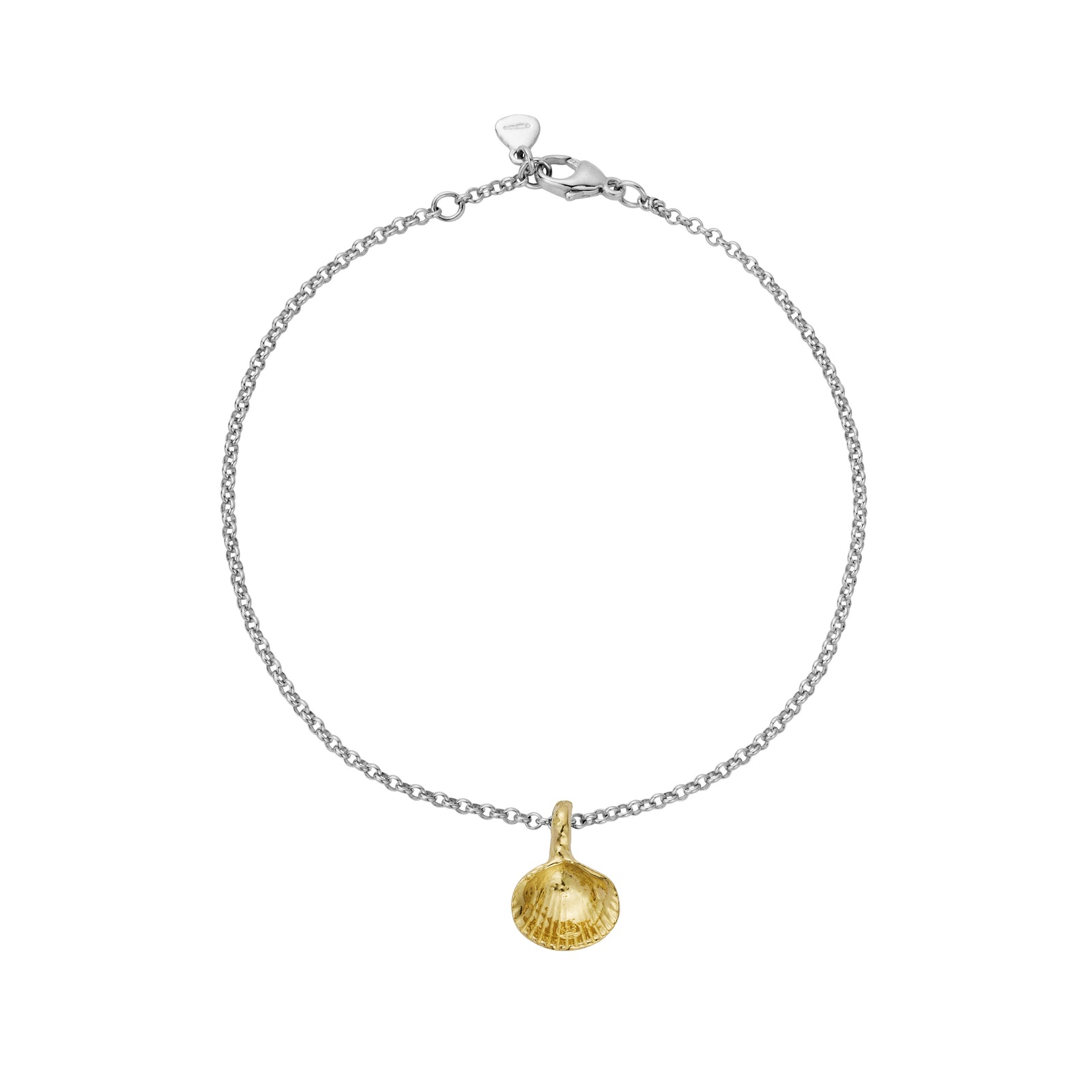 Silver & Gold Mini Shell Anklet