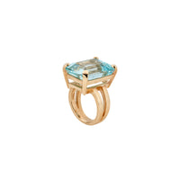 NAIA Gold Aquamarine Ring