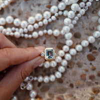 NERINE Gold Aquamarine &  Diamond Ring